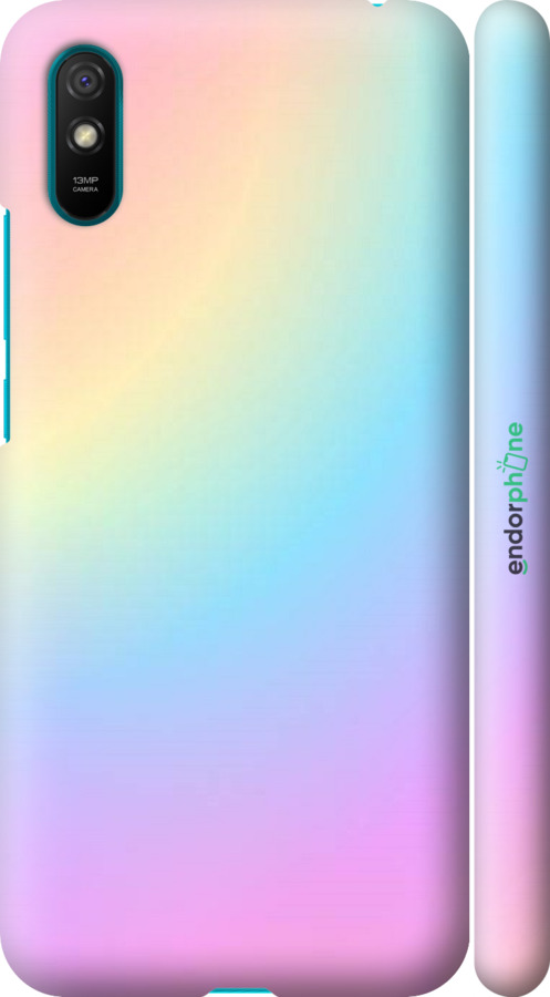 

3D пластиковий матовий чохол "Веселка 2" для Xiaomi Redmi 9A, Рожевий