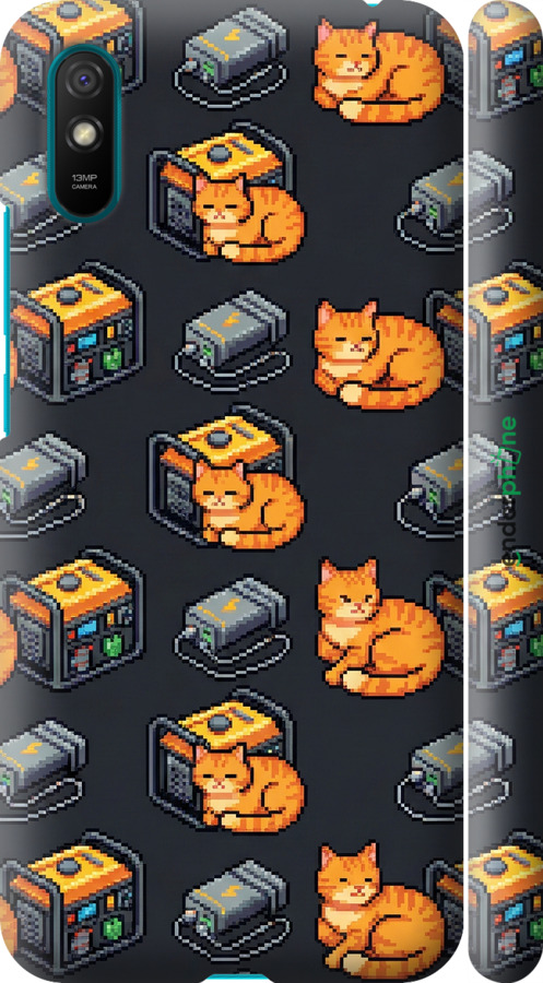 3D пластиковый матовый чехол Autonomous Zone для Xiaomi Redmi 9A - 6771m-2034 изображение 