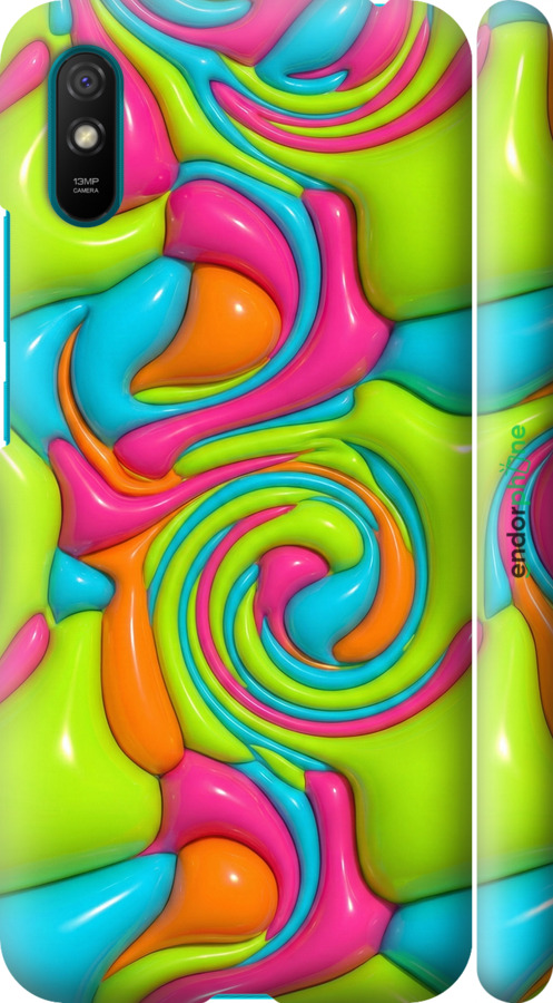 3D пластиковый матовый чехол Y2K Jelly Dream для Xiaomi Redmi 9A - 6780m-2034 изображение 