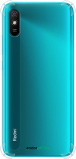 Силикон с усиленными углами чехол 'Прозрачный' для Xiaomi Redmi 9A изображение 8