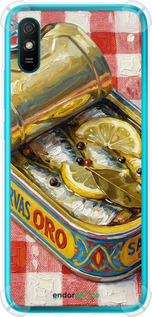 Силикон с усиленными углами чехол Vintage Sardine Tin Phone для Xiaomi Redmi 9A - 6772sp-2034 изображение 