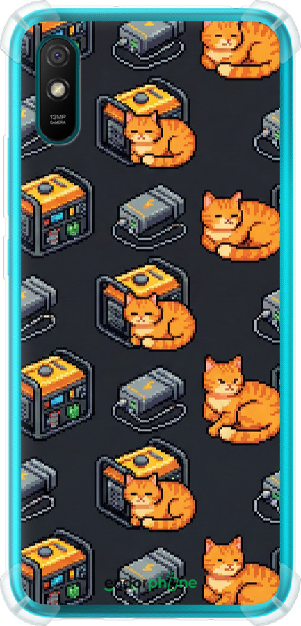 Силіконовий протиударний с посиленими кутами чехол Autonomous Zone для Xiaomi Redmi 9A - 6771sp-2034 изображение 