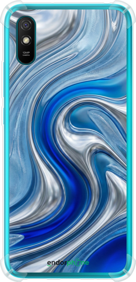 Силіконовий протиударний с посиленими кутами чехол Liquid Chrome для Xiaomi Redmi 9A - 6781sp-2034 изображение 