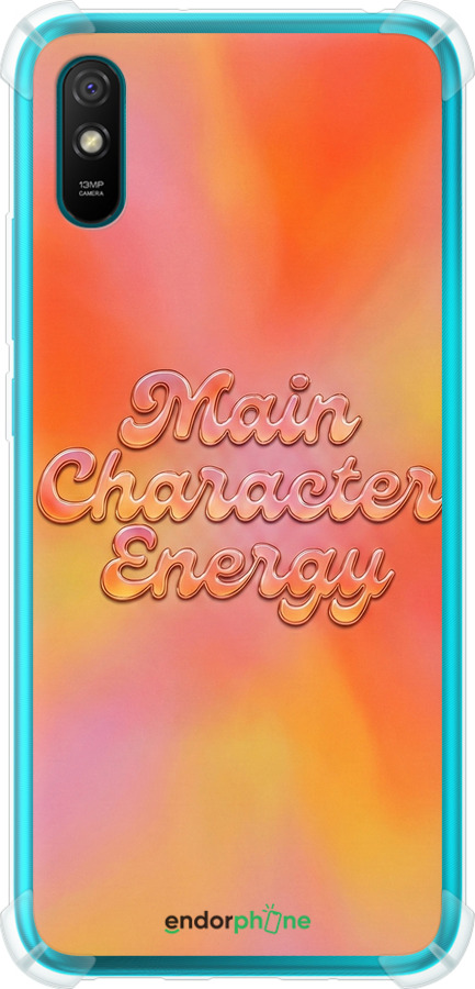 Силикон с усиленными углами чехол Aura Gradient Main Character Energy Aesthetic Y2K для Xiaomi Redmi 9A - 6783sp-2034 изображение 