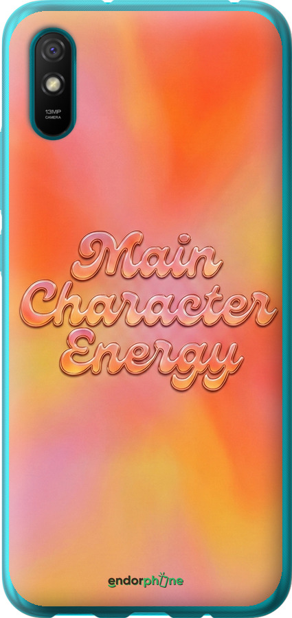 Силиконовый чехол Aura Gradient Main Character Energy Aesthetic Y2K для Xiaomi Redmi 9A - 6783u-2034 изображение 