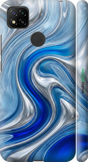 3D пластиковый матовый чехол Liquid Chrome для Xiaomi Redmi 9C - 6781m-2035 изображение 