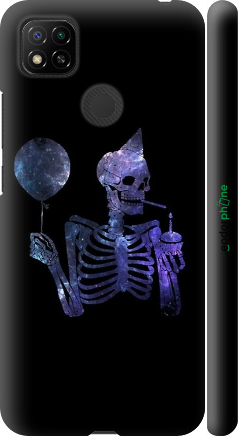 3D пластиковый матовый чехол Скелетное искусство для Xiaomi Redmi 9C - 6536m-2035 изображение 