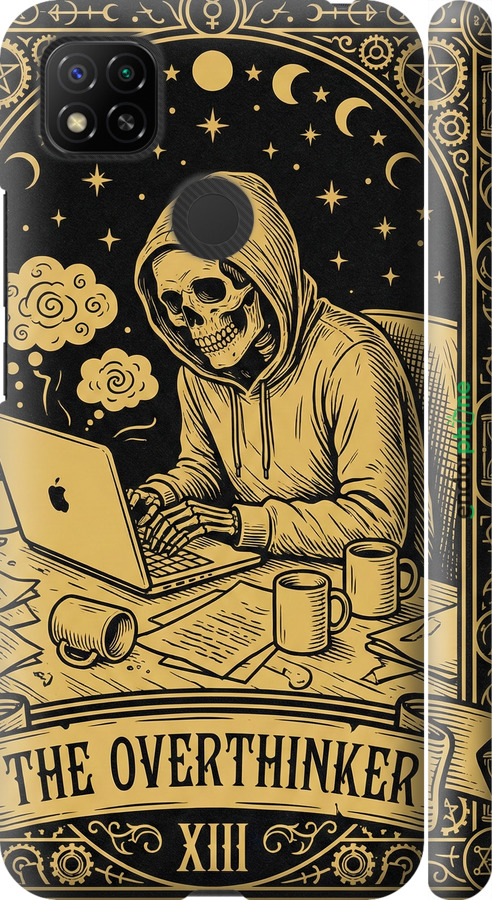 3D пластиковий матовий чехол The Overthinker для Xiaomi Redmi 9C - 6774m-2035 изображение 