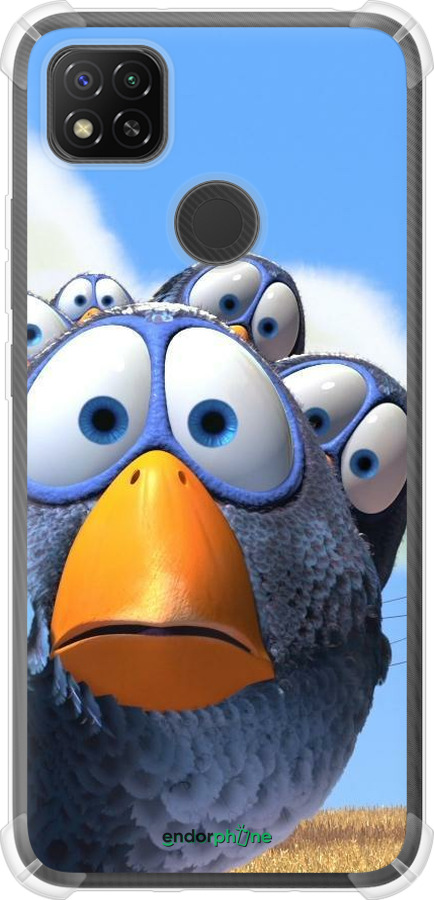 Силикон с усиленными углами чехол Angry Birds для Xiaomi Redmi 9C - 6008sp-2035 изображение 