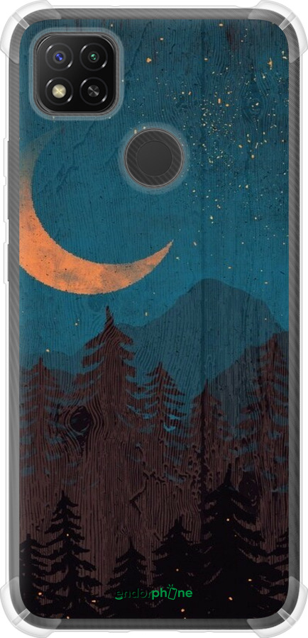 Силикон с усиленными углами чехол Звездный лес для Xiaomi Redmi 9C - 6480sp-2035 изображение 