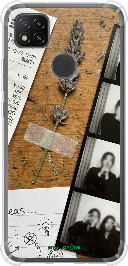 Силикон с усиленными углами чехол Aesthetic Scrapbook Collage для Xiaomi Redmi 9C - 6773sp-2035 изображение 