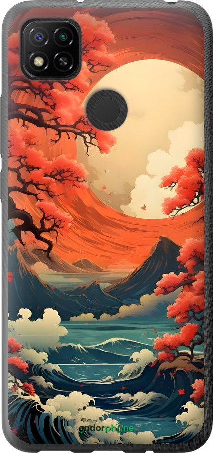 Силіконовий чехол Природа Японії для Xiaomi Redmi 9C - 6327u-2035 изображение 