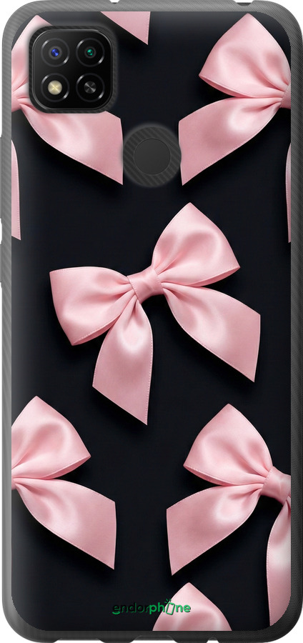 Силиконовый чехол Coquette Ribbons Dark Coquette для Xiaomi Redmi 9C - 6767u-2035 изображение 