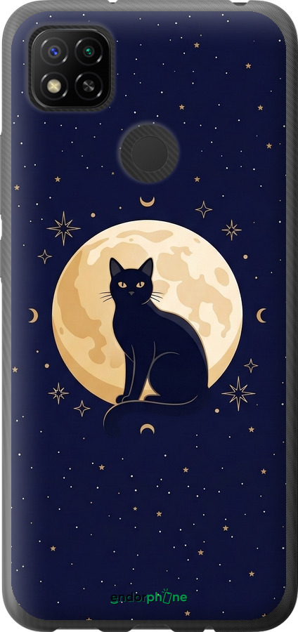 2D пластиковый чехол Cute Cat Celestial/Witchy для Xiaomi Redmi 9C - 6787t-2035 изображение 