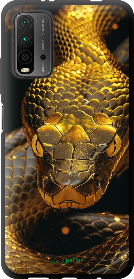 TPU чехол Golden snake для Xiaomi Redmi 9T - 6072b-2257 изображение 