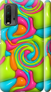 3D пластиковий матовий чехол Y2K Jelly Dream для Xiaomi Redmi 9T - 6780m-2257 изображение 