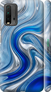 3D пластиковий матовий чехол Liquid Chrome для Xiaomi Redmi 9T - 6781m-2257 изображение 