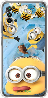 Силіконовий протиударний с посиленими кутами чехол Миньоны для Xiaomi Redmi 9T - 6386sp-2257 изображение 