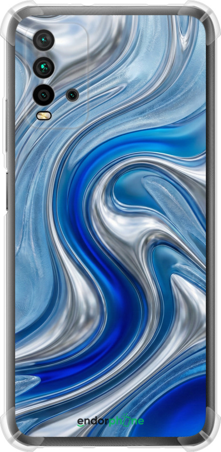 Силикон с усиленными углами чехол Liquid Chrome для Xiaomi Redmi 9T - 6781sp-2257 изображение 