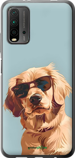 2D пластиковый чехол Пес в очках для Xiaomi Redmi 9T - 6381t-2257 изображение 