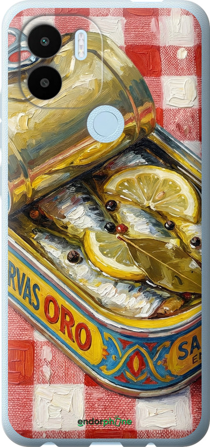 Силиконовый чехол Vintage Sardine Tin Phone для Xiaomi Redmi A1 Plus - 6772u-2942 изображение 