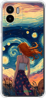Силикон с усиленными углами чехол Девушка Арт для Xiaomi Redmi A1 - 6325sp-2768 изображение 