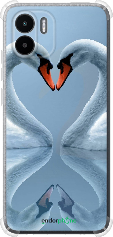 Силикон с усиленными углами чехол Лебеди для Xiaomi Redmi A2 - 6007sp-3026 изображение 