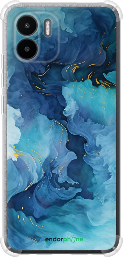 Силіконовий протиударний с посиленими кутами чехол Акварель для Xiaomi Redmi A1 - 6320sp-2768 изображение 