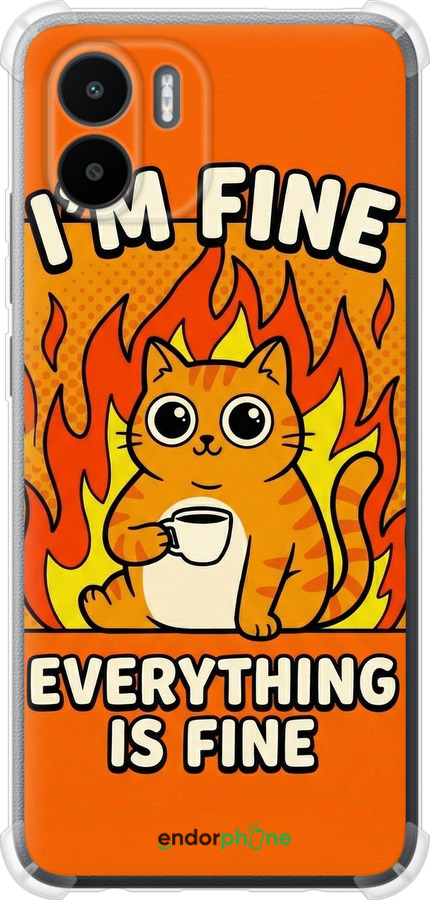 Силикон с усиленными углами чехол Funny Cat для Xiaomi Redmi A1 - 6786sp-2768 изображение 