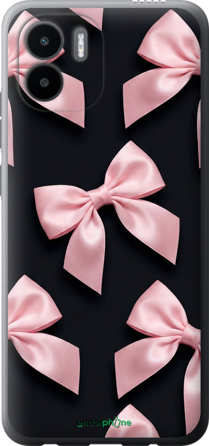 Силиконовый чехол Coquette Ribbons Dark Coquette для Xiaomi Redmi A2 - 6767u-3026 изображение 