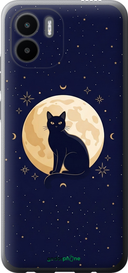 Силиконовый чехол Cute Cat Celestial/Witchy для Xiaomi Redmi A1 - 6787u-2768 изображение 