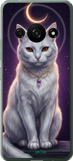 Силиконовый чехол Mystic White Cat Gothic Dark Purple Gold для Xiaomi Redmi A3 - 6805u-3657 изображение 