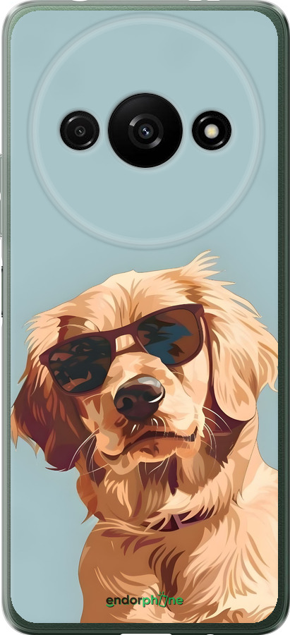 Силиконовый чехол Пес в очках для Xiaomi Redmi A3 - 6381u-3657 изображение 