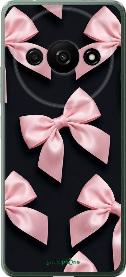 Силиконовый чехол Coquette Ribbons Dark Coquette для Xiaomi Redmi A3 - 6767u-3657 изображение 