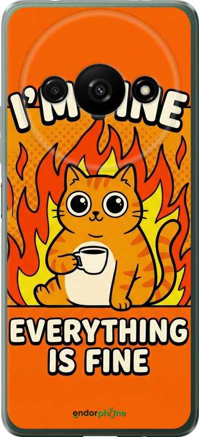 Силиконовый чехол Funny Cat для Xiaomi Redmi A3 - 6786u-3657 изображение 