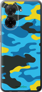 Силіконовий чехол Жовто-блакитний камуфляж для Xiaomi Redmi A5 4G - 1084u-3926 изображение 