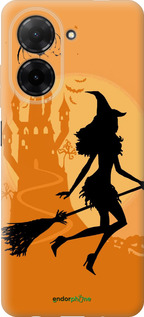 Силиконовый чехол Ведьма на метле для Xiaomi POCO C71 4G - 1184u-4146 изображение 