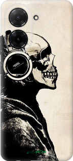 Силіконовий чехол Скелет-меломан v2 для Xiaomi POCO C71 4G - 1200u-4146 изображение 