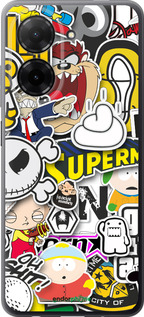 Силиконовый чехол Popular logos для Xiaomi Redmi A5 4G - 4023u-3926 изображение 