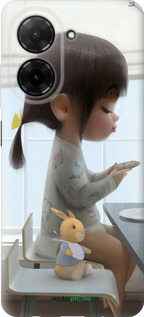 Силіконовий чехол Мила дівчинка з зайчиком для Xiaomi Redmi A5 4G - 4039u-3926 изображение 