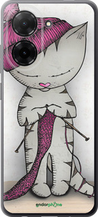 Силіконовий чехол Кішка рукодільниця для Xiaomi Redmi A5 4G - 4056u-3926 изображение 