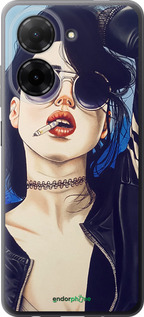 Силиконовый чехол Девушка на стиле для Xiaomi POCO C71 4G - 4151u-4146 изображение 