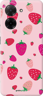 Силіконовий чехол Полунички для Xiaomi POCO C71 4G - 4332u-4146 изображение 