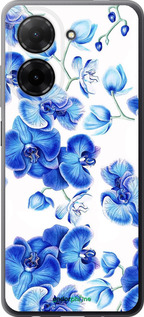 Силіконовий чехол Блакитні орхідеї для Xiaomi POCO C71 4G - 4406u-4146 изображение 