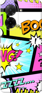 Силиконовый чехол Комикс 1 для Xiaomi POCO C71 4G - 4407u-4146 изображение 