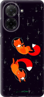 Силиконовый чехол Лисички в космосе для Xiaomi Redmi A5 4G - 4519u-3926 изображение 