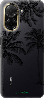 Силиконовый чехол Пальмы1 для Xiaomi Redmi A5 4G - 4634u-3926 изображение 