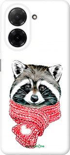 Силиконовый чехол Енот в шарфе для Xiaomi Redmi A5 4G - 4688u-3926 изображение 