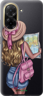 Силіконовий чехол Дівчина з картою для Xiaomi POCO C71 4G - 4704u-4146 изображение 