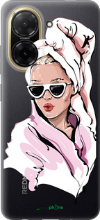 Силиконовый чехол Девушка в очках 2 для Xiaomi Redmi A5 4G - 4714u-3926 изображение 